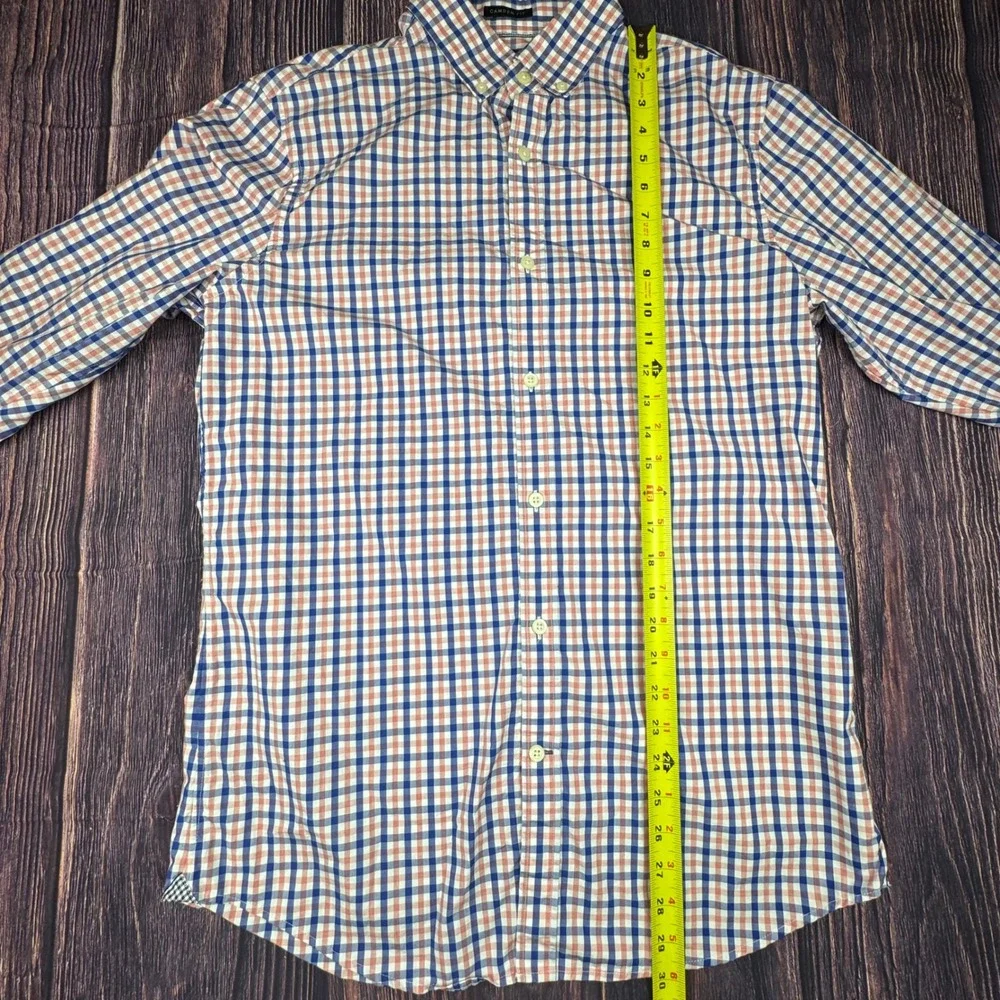 Banana Republic Camden Fit Shirt M Supima Cotton Gingham Buffalo Check Lot of 2